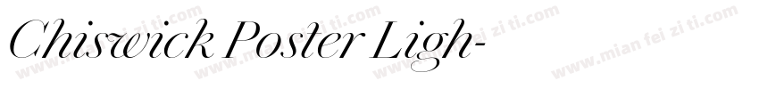 Chiswick Poster Ligh字体转换